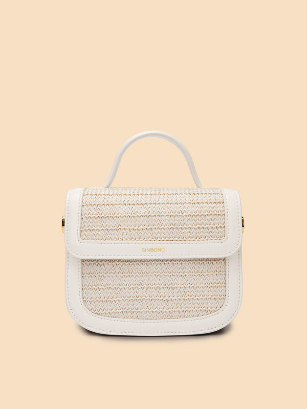SINBONO Grace Top Handle Crossbody Bag White